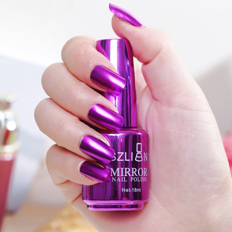 Mirror Silver Nail Polish – Stainless Steel Metallic Shine